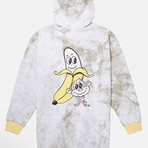 Bananas Monkey Graphic Y2K Hoodie Size OS.